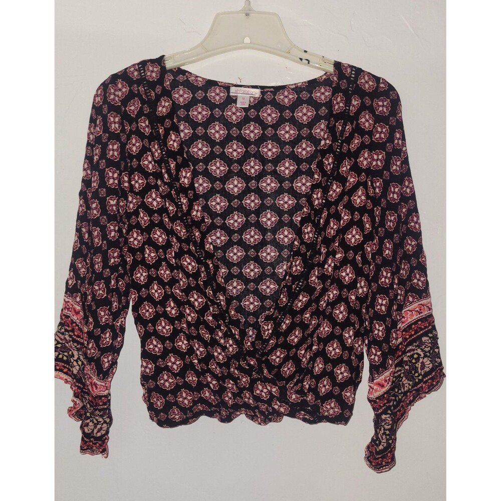 Xhilaration Boho Printed Top (AE60)